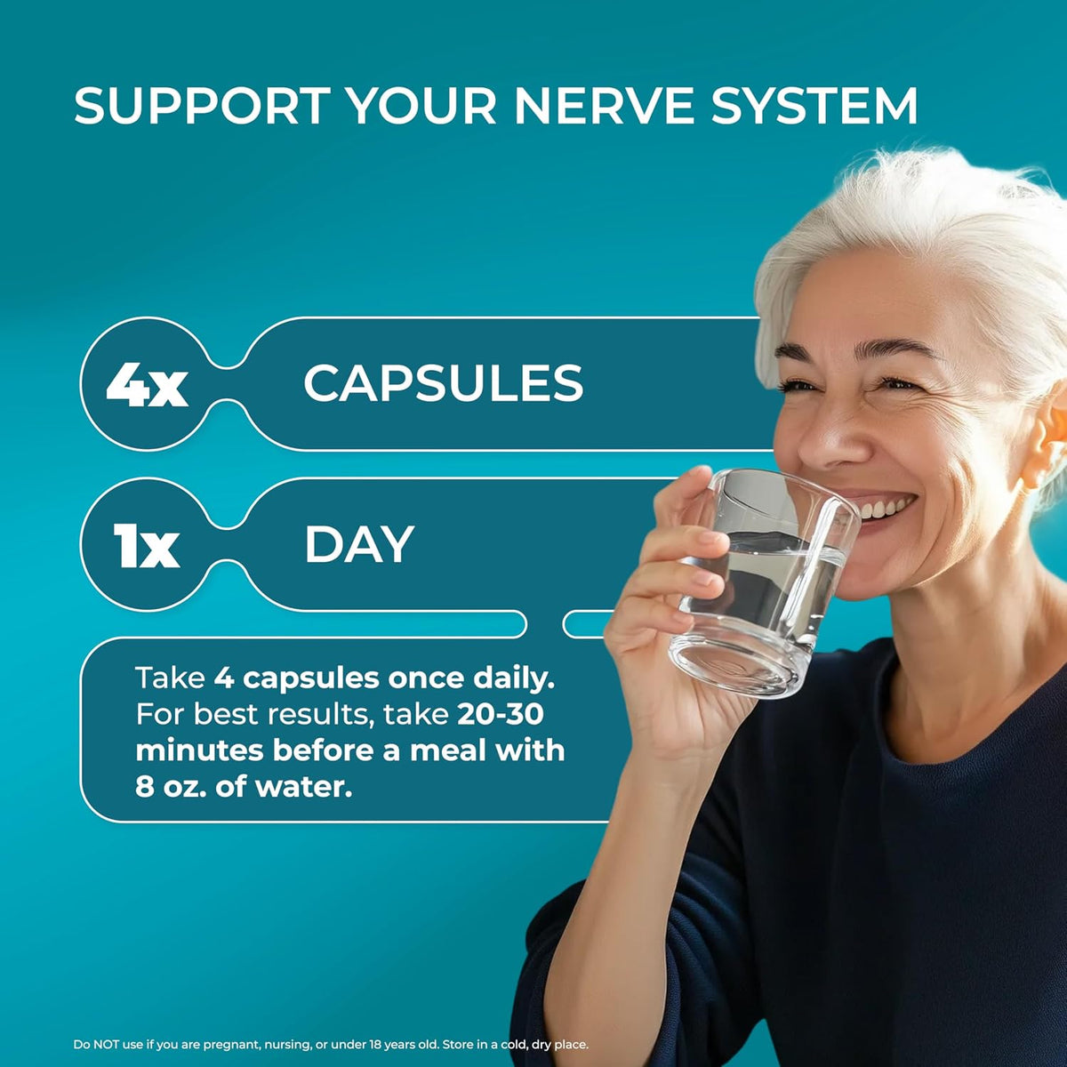 PUREHEALTH RESEARCH Nerve Regen Formula - Nerve Support Supplement for Feet & Hands - with Alpha Lipoic Acid ALA, Benfotiamine, Acetyl L-Carnitine, Riboflavin, Vitamin B6, B12, D3 & More- 60 Capsules
