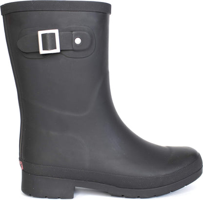 Waterproof rain boots from Chooka with cozy lining, memory foam insole, and durable rubber outsole for dry, comfortable wear.