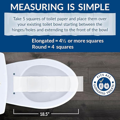 BEMIS 1955CT 047 Commercial Heavy Duty Open Front Toilet Seat will Never Loosen & Reduce Call-backs, ELONGATED, Plastic, Black