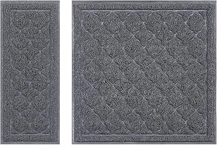 unipaws Cat Litter Trapping Mat, Litter Box Scatter Control Pad, Litter Free Floors and Urine Waterproof, Gentle on Paws, No Phthalate