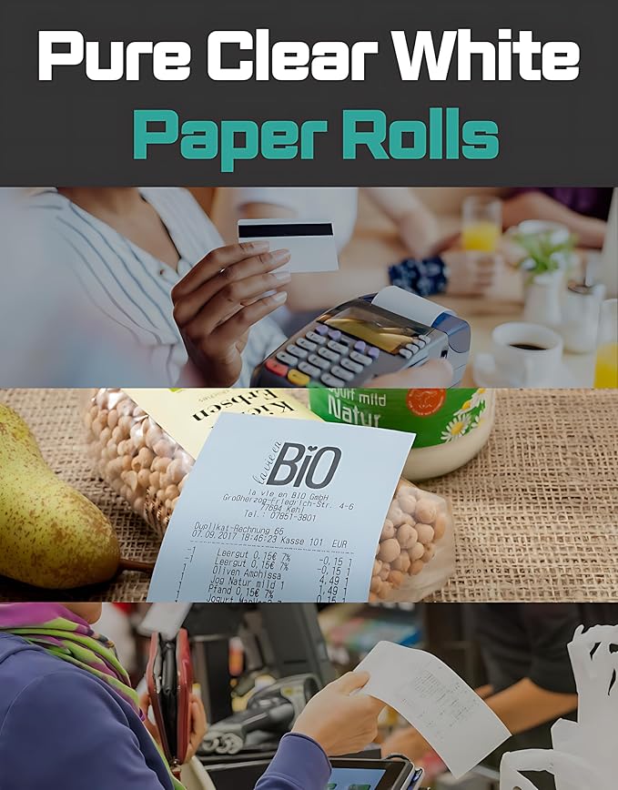 3" x 90' 2 Ply 10 Rolls White Canary Carbonless Paper Kitchen Receipt Printer POS System Cash Register Compatible with Clover Epson SNBC Star Sam4s Ellix Bixolon (10 Rolls, 3" x 90 ft 2 Ply)