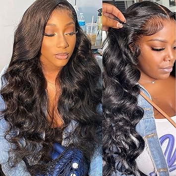 huarisi 20 Inch Body Wave Bundles Human Hair 1 Bundle 100 Unprocessed Brazilian Virgin Hair Bundles Double Weft Wavy Hair Weave Single Bundles Human Hair Natural Color