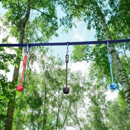 Rainbow Craft Ninja Warrior Slackline Ninja Fist Holds - Kids Ninja Backyard Ninja Training Equipments, Ninja Accessories for Ninja Warrior Obstacle Course, Ninja Fists, 3-Pack Monkey Boxing Hold
