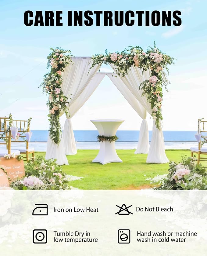 Cocktail Table Covers - 2 Pack 32x43 Inch Table Cloth - Black Fitted Stretch Spandex Round High Top Tablecloth for Party, Bar, Birthday, Pub, Banquet