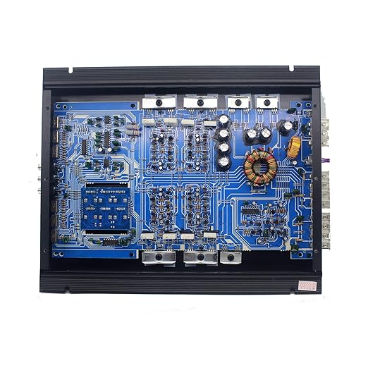 YaeCCC 4 Channel High Power Amplifier - Slim Stereo 4 Channel Car Audio Stereo Amplifier Amp 4Ohm