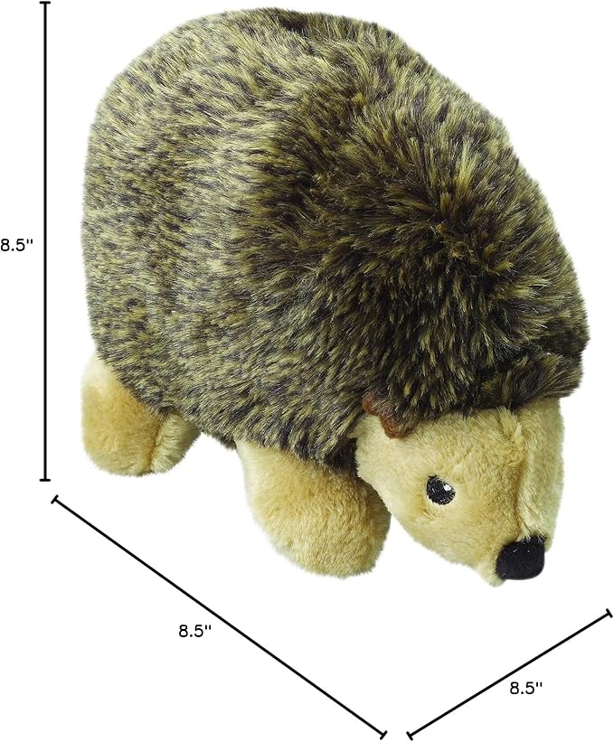 SPOT Woodland Collection Hedgehog -Soft, Stuffed, Squeaky, Plush Fabric Toy for Medium and Large Dogs and Puppies, Enrichment for Light Chewers and Cuddlers, 8.5 inch