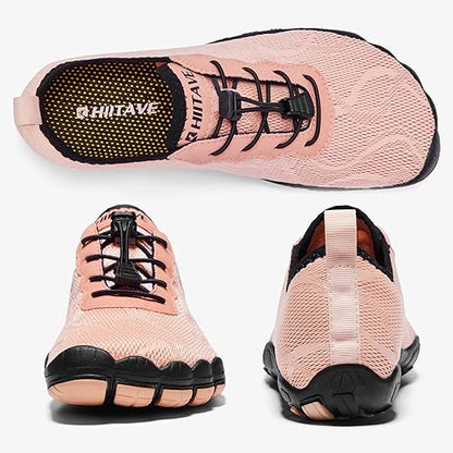 hiitave Womens Water Shoes Quick Dry Barefoot for Swim Diving Surf Aqua Sports Pool Beach Walking Yoga