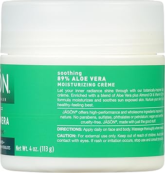 Jason Soothing 89 Aloe Vera Moisturizing Creme 4 oz