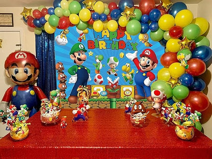 Theme Party Background Cartoon Party Background Children Birthday Party Photo Background Photography Banner Birthday Party Decoration 5X3FT