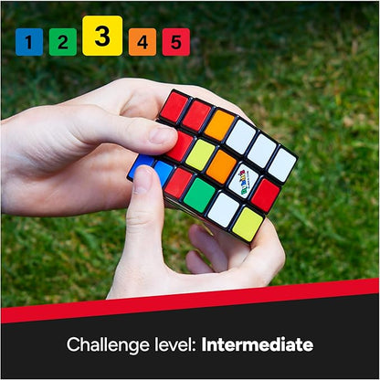 Rubik's Cube, The Original 3x3 Cube, Problem-Solving Brain Teaser, Color-Matching Puzzle, Fidget Toy, Sensory Puzzle, for Ages 8 & Up