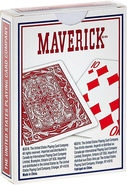 Maverick Standard Index Playing Cards, 1 CT (Colors May Vary)
