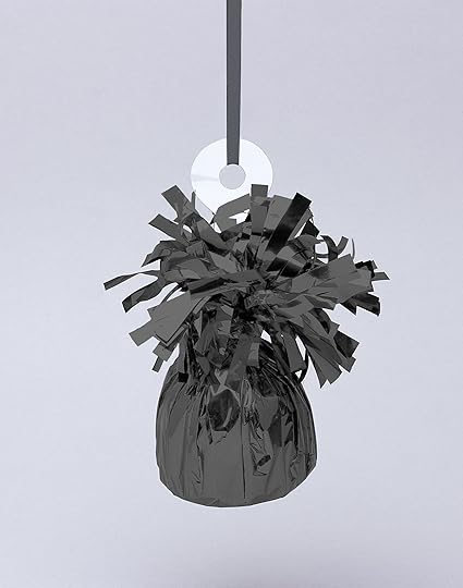 Black Foil Balloon Weight (4.5" x 2.25") 1 Count, Adorable Party Essential For Parties  Events