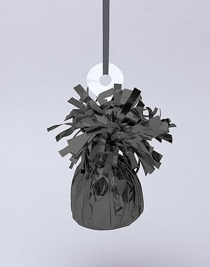 Black Foil Balloon Weight (4.5" x 2.25") 1 Count, Adorable Party Essential For Parties  Events