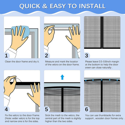 Garage Door Screen for 2 Car Garage 16x7FT, Magnetic Screen Garage with Retractable Fiberglass Mesh and Heavy Duty Weighted Bottom, Easy Assembly & Pass, Hands Free Door Screen Kit