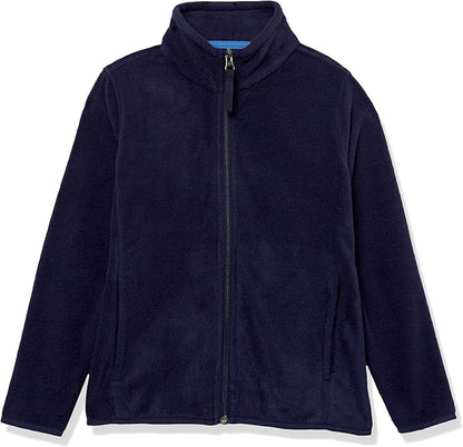 Essentials Boys and Toddlers' Polar Fleece Full-Zip Mock Jacket