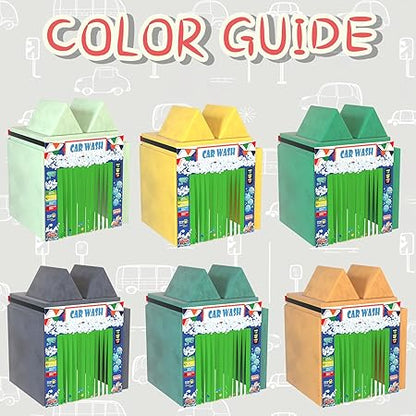 Play Panel for Kids Play Couch Foam Sofa Childrens Home Play Modular Couch (Sofa not Included) - Car Wash - Set of 2 (Entrance  Exit)