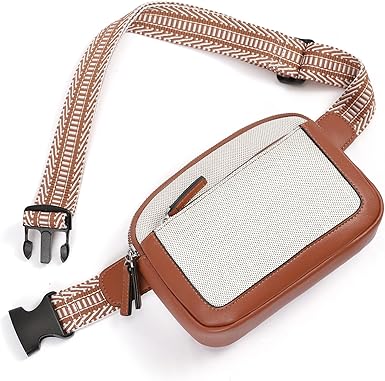 CLUCI Belt Bag for Women, Mini Everywhere Crossbody Waist Bag Adjustable Strap, Vegan Leather Women's Fanny Pack