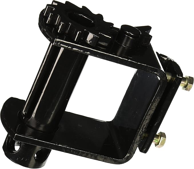 Buyers Products 1903020 Bolt-On Trailer Winch, WLL 5,500, Steel wBlack Powdercoat, Fully Slotted Mandrel, For Use w 4 Inch Straps, Trailer Cargo Control Accessories