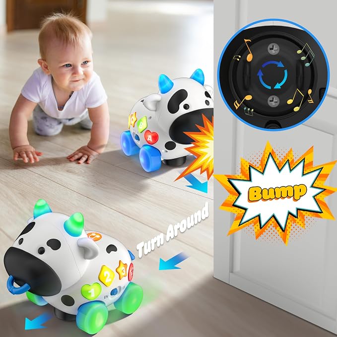 Interactive musical toys from INNOSKY develop motor skills with bilingual learning, volume control, and engaging lights and sounds.