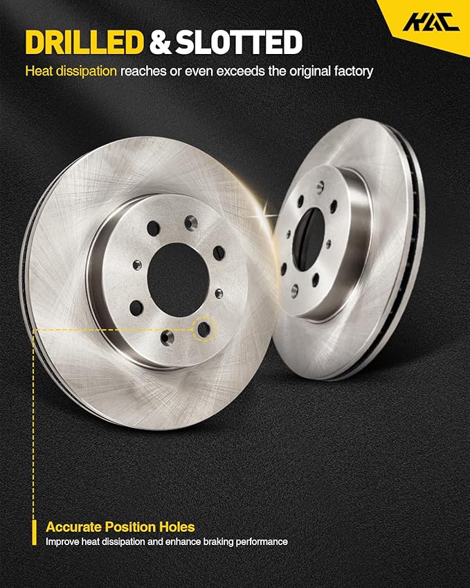 KAC - 266.3mm Front Disc Brake Rotors  Brake Kit for 1996-2003 S10; Sonoma, 1995-1997 Blazer; Jimmy, 1996-2000 Hombre 2pcs Automotive Replacement Brake Rotors,31254