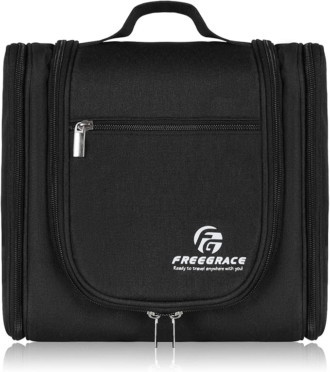 Hanging Toiletry Bag Extra Large Capacity  Premium Travel Organizer Bags For Men And Women  Durable Waterproof Nylon Bathroom, Shower, Makeup Bag For Toiletries, Cosmetics, Brushes