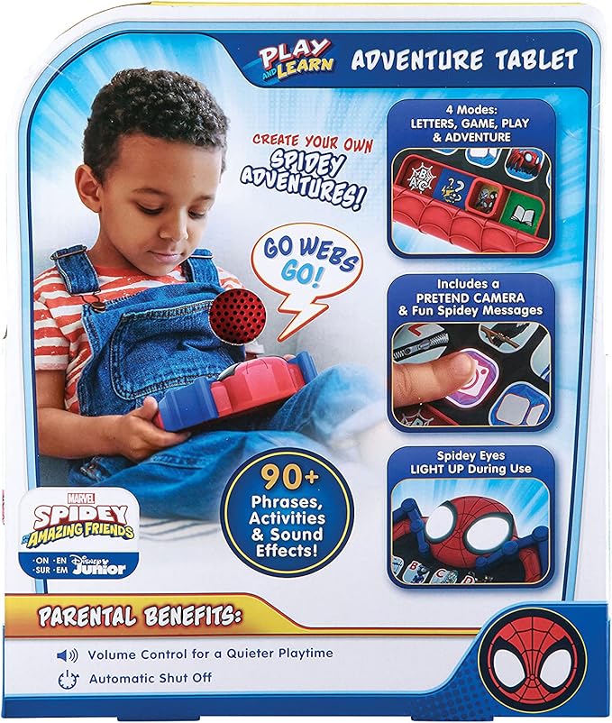 eKids Spidey and His Amazing Friends Play and Learn Adventure Tablet