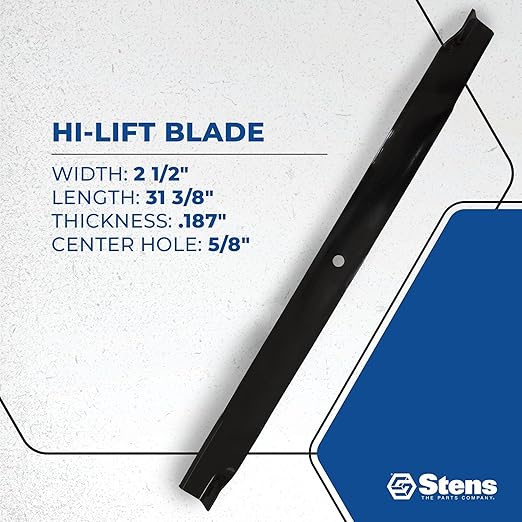Stens 345-413 Toro 33-4750-03 Hi-Lift Blade, Black