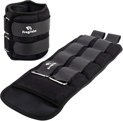 Ankle Weights for Women, Men and Kids - 12346810121520 LBS 1 Pair Strength Training WristLegArm Weight with Adjustable Strap for Jogging, Gymnastics, Aerobics, Physical Therapy