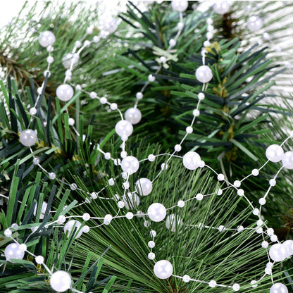 Bingcute 66 Feet Fishing Line Artificial Pearls String Beads Chain Garland Flowers Wedding Party Decoration,Party Supplies