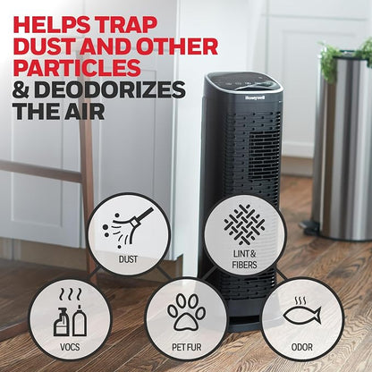 Honeywell Air Purifier Pre-Filter, Works with AirGenius Series, 2 Pack Household Odor & Gas Reducing Pre-filter, Compatible with Select QuietClean and AirGenius Air Purifiers