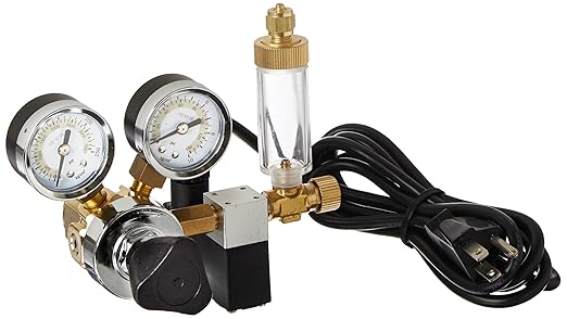 Milwaukee Instruments MA957 Dual-Valve CO2 Adjustable Flow Pressure Regulator, Dual Reading psi and kgcm