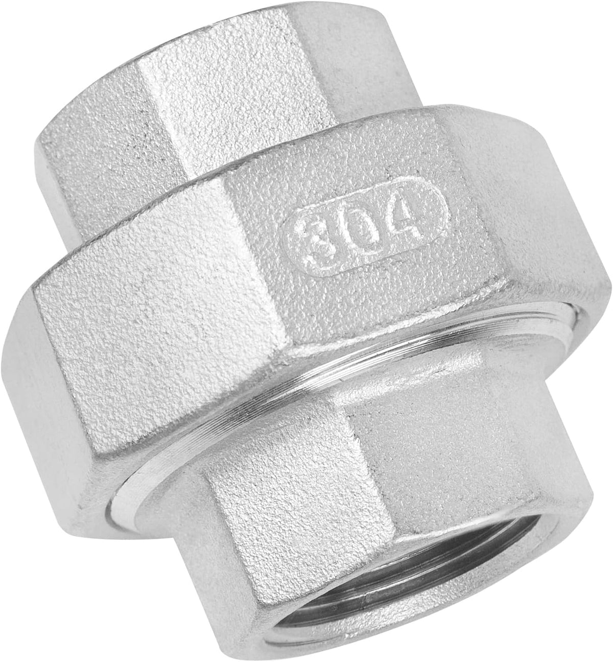 Avanty Stainless Steel 304 Cast Pipe Fitting, Union, 1-1/4" NPT Female x 1-1/4" NPT Female, 1pc
