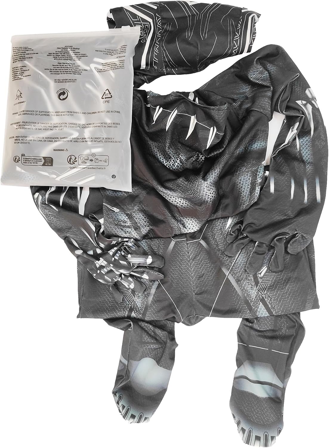 Halloween, Christmas and birthday role-playing costumes, as well as full-body tights for kids (medium) mask and full body