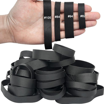 HAIDIBAO-Rubber Bands Assorted Sizes Black Mixed wide Elastic Bands for for Survival Office Supply size82,size94,size84,size105 Tactical Rubber Bands