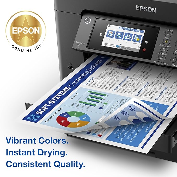 EPSON 812 DURABrite Ultra Ink High Capacity Cyan Cartridge (T812XL220-S) Works with WorkForce Pro WF-7310, WF-7820, WF-7840, WorkForce EC-C7000