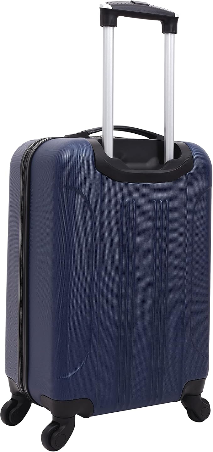 Travelers Club Cosmo Hardside Spinner Luggage, Navy Blue, Carry-On 20-Inch