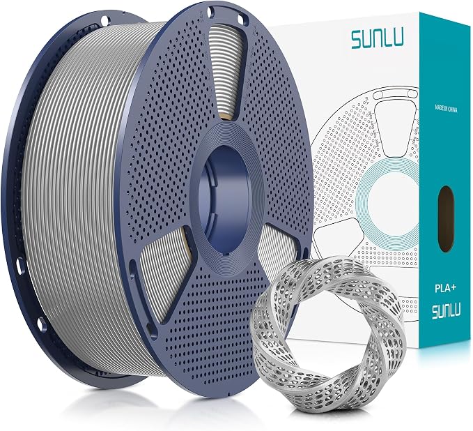 SUNLU PLA Plus Filament 1.75mm Silver 1KG