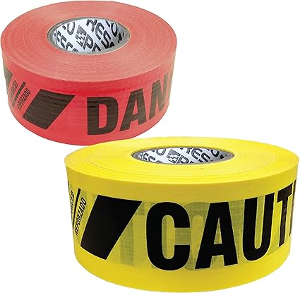 REINFORCED CAUTION CUIDADO TAPE 3" X 500'