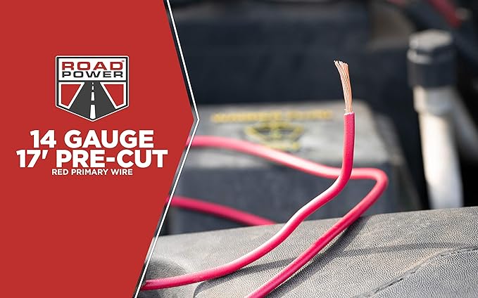 Coleman Cable 55669133 Automotive Copper Wire; 14-Gauge; Red