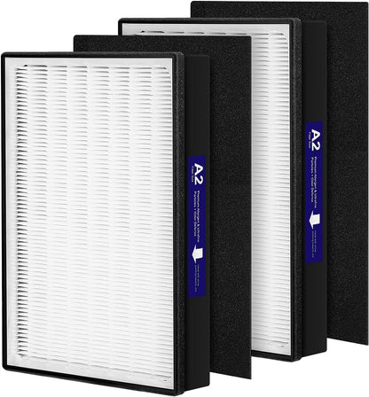 1 Pack A2 Replacement Filter Compatible with 3M Filtrete Room Air Purifier Models FAP-C02-A2, FAP-C03-A2, FAP-T03-A2