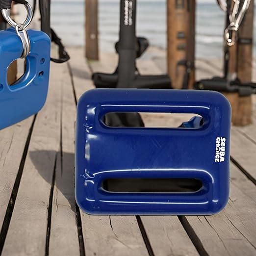 Scuba Choice Vinyl Coated Diving Weight - 4.5 lbs. Blue - Durable & Compact Dive Weight for Precise Buoyancy Control - Ideal for Freediving, Scuba & Spearfishing, Fits 2-Inch Webbing