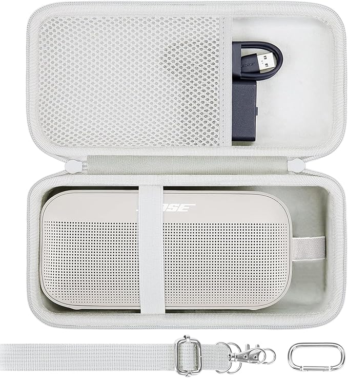 co2CREA Hard Travel Case Replacement for Bose New SoundLink Flex 2nd GenBose SoundLink Flex Bluetooth Portable Speaker (Grey Case)