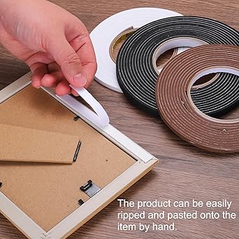 uxcell 1pcs Rolls Double Sided Foam Tape Removeable PE Sponge Mounting Tape Strong Adhesive Tape Strips(White, 50ft x 12" x 116") for Home Paint Wall Hanging Poster Decor