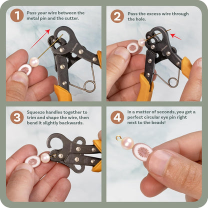 The Beadsmith Original One Step Looper – Create and Trim Consistent 2.25 mm Loops for Jewelry Making, Use With 24-18g Craft Wire (Patented)
