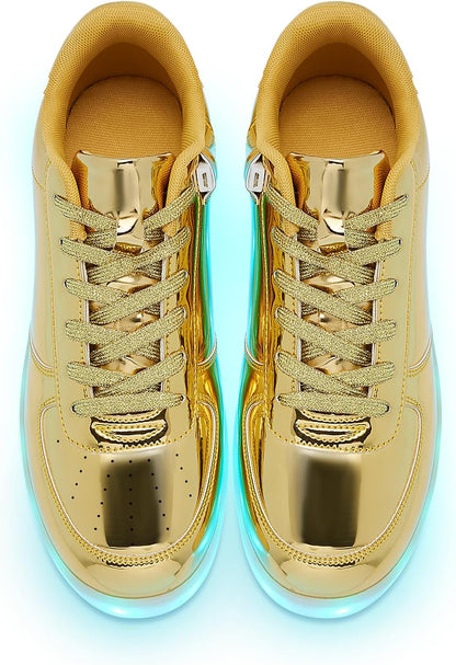 Unisex LED Shoes - Fashion Light Up Sneakers, Breathable USB Charging Glowing Luminous LED Shoes for Men Women