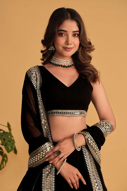 XS STELLACOUTURE indian ready to wear lehenga choli for women flared party night with stitched blouse 8328-U