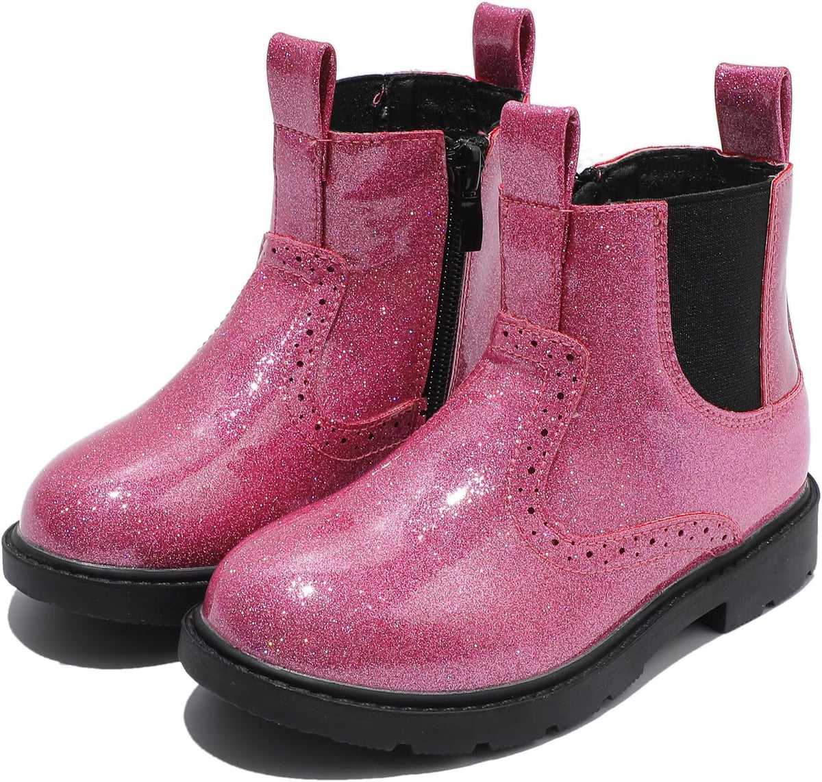 Size 12.5-13 Little Kid DADAWEN Boys Girls Waterproof Outdoor Side Zipper Comfort Chelsea Ankle Boots Combat Ankle Booties (Toddlers/Little Kids/Big Kids)