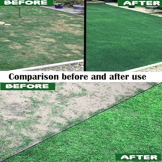 Biodegradable Grass Seed Mat, Biodegradable Grass Seed Mat Quick Plant Repairour Grass Seed Pad Ultra Light Lawn Mat Gardening Ecological Blanket 10m x 0.2m, Seed Not Include Artificial Grass Rug Gra