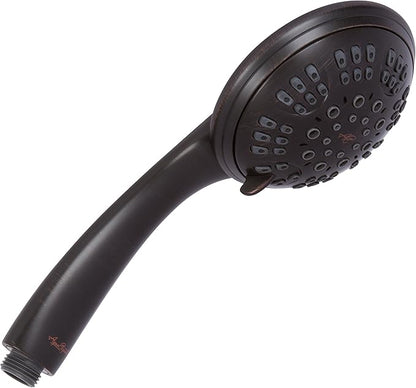 Aqua Elegante 6 Function Luxury Handheld Shower Head - Adjustable Pressure Rainfall Spray With Removable Nozzle, Oil-Rubbed Bronze