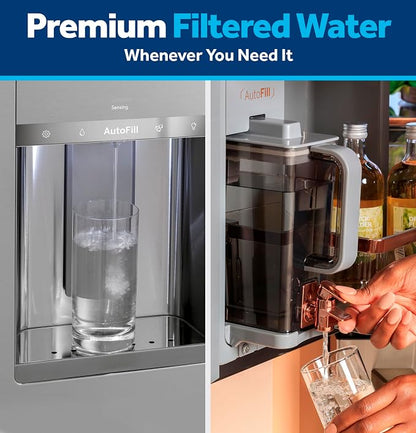 GE XWFE Refrigerator Water Filter, Genuine Replacement Filter, Certified to Reduce Lead, Sulfur, and 50+ Other Impurities, Replace Every 6 Months for Best Results, Pack of 1